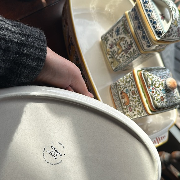 🇮🇹 Ceramica Nova Deruta Italian pottery. Decorated with decal and hand painted - Picture 13 of 15